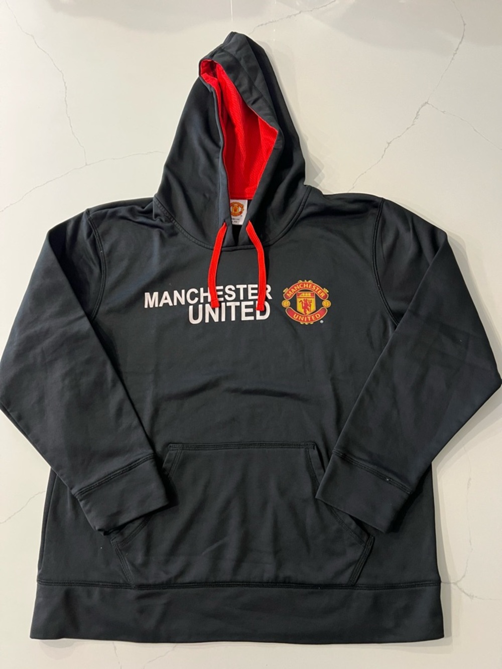 MANCHESTER UNITED FC MUFC Team Football Soccer Hooded Sweatshirt Hoodie Men's L
